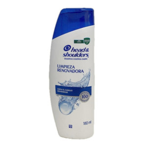 SHAMPOO HEAD-SHOULDERS LIMPIEZA RENOVADORA FRASCO X 180 ML